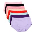 Buankoxy Women's 8 Pack Mid-Rise Stretch Cotton Panties, Assorted Colors (XX-Large / 9)